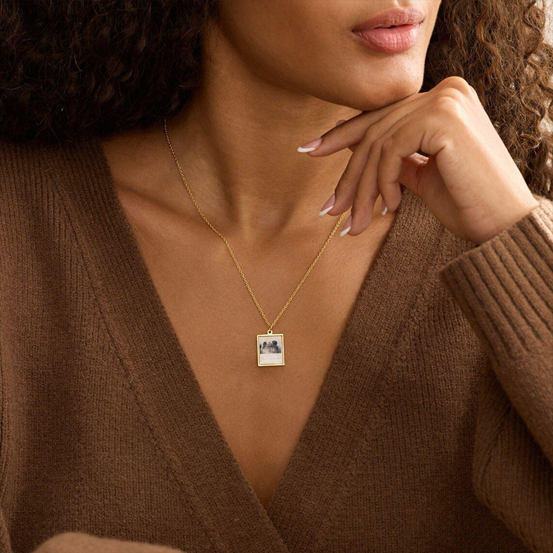 PREORDER: Custom Polaroid Photo Necklace