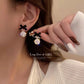 Sparkle Bow Drop Studs