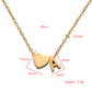 Preorder: Heart and Initial Charm Necklace