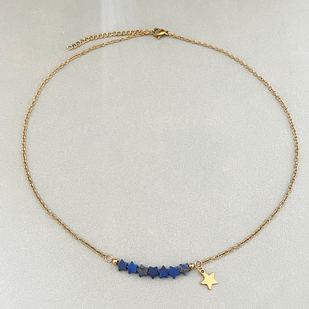 Starry Skies Natural Stone Charm Necklace