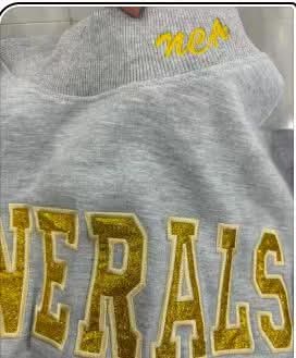 Custom Embroidered Sequin Patch Crewneck