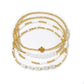 Beaded Cross Bracelet Stack