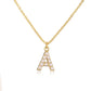 Preorder: Initial Pearl Charm Necklace