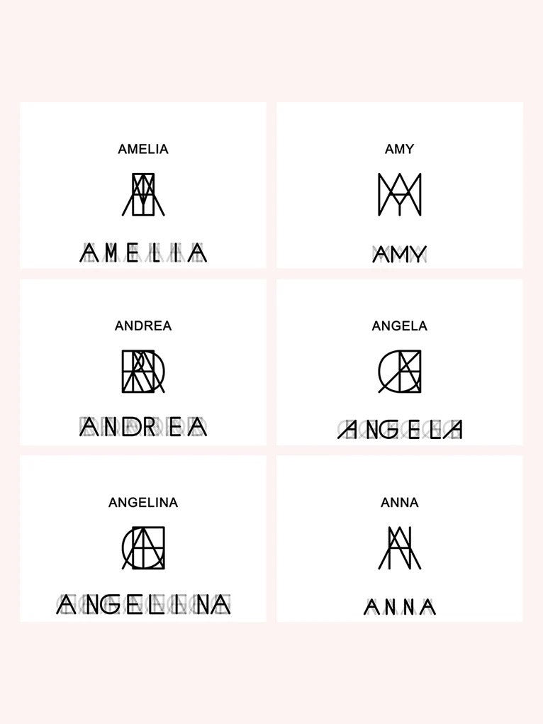 Preorder: Minimalist Name Monogram Necklace