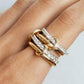 Preorder: Mixed Metal Pavé Link Rings