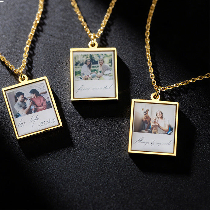 PREORDER: Custom Polaroid Photo Necklace