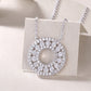 Preorder: Moissanite Circle Pendant Necklace