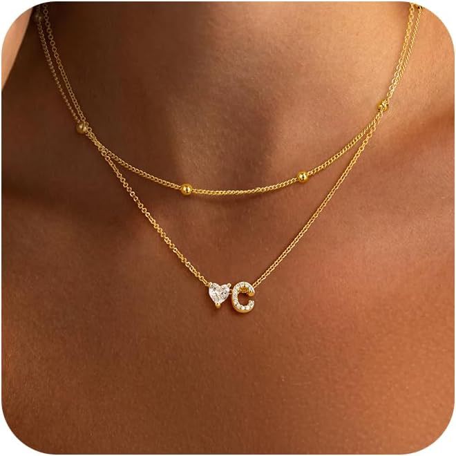 The Sparkle Initial Charm Necklace