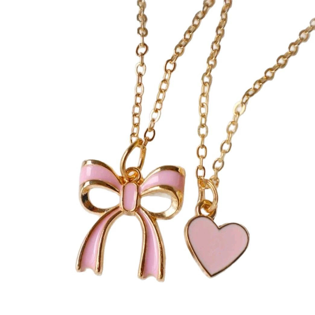 *Sweetheart Bow Layered Necklace*