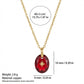 Golden Birthstone Drop Necklace