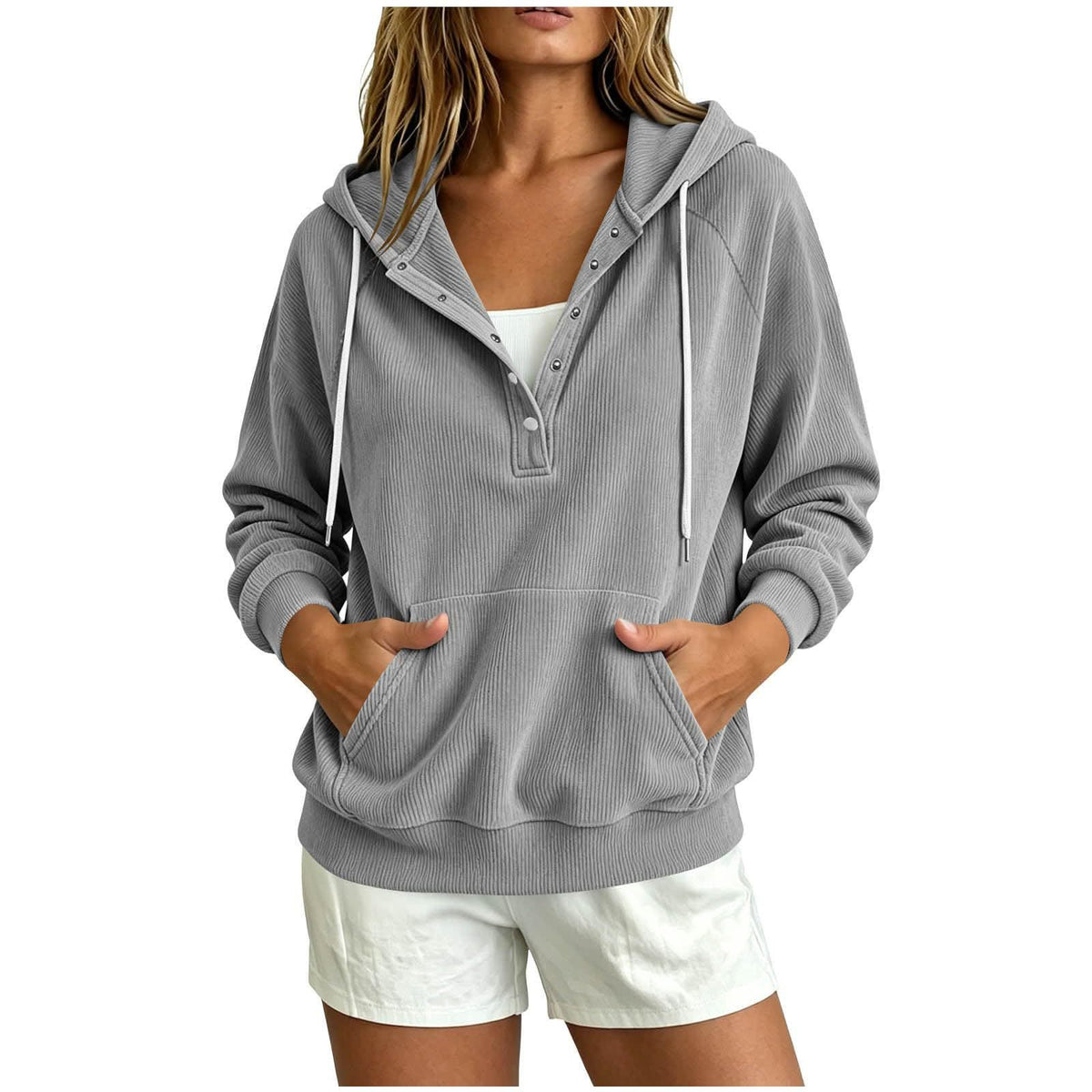 Cozy Corduroy Hoodie Top