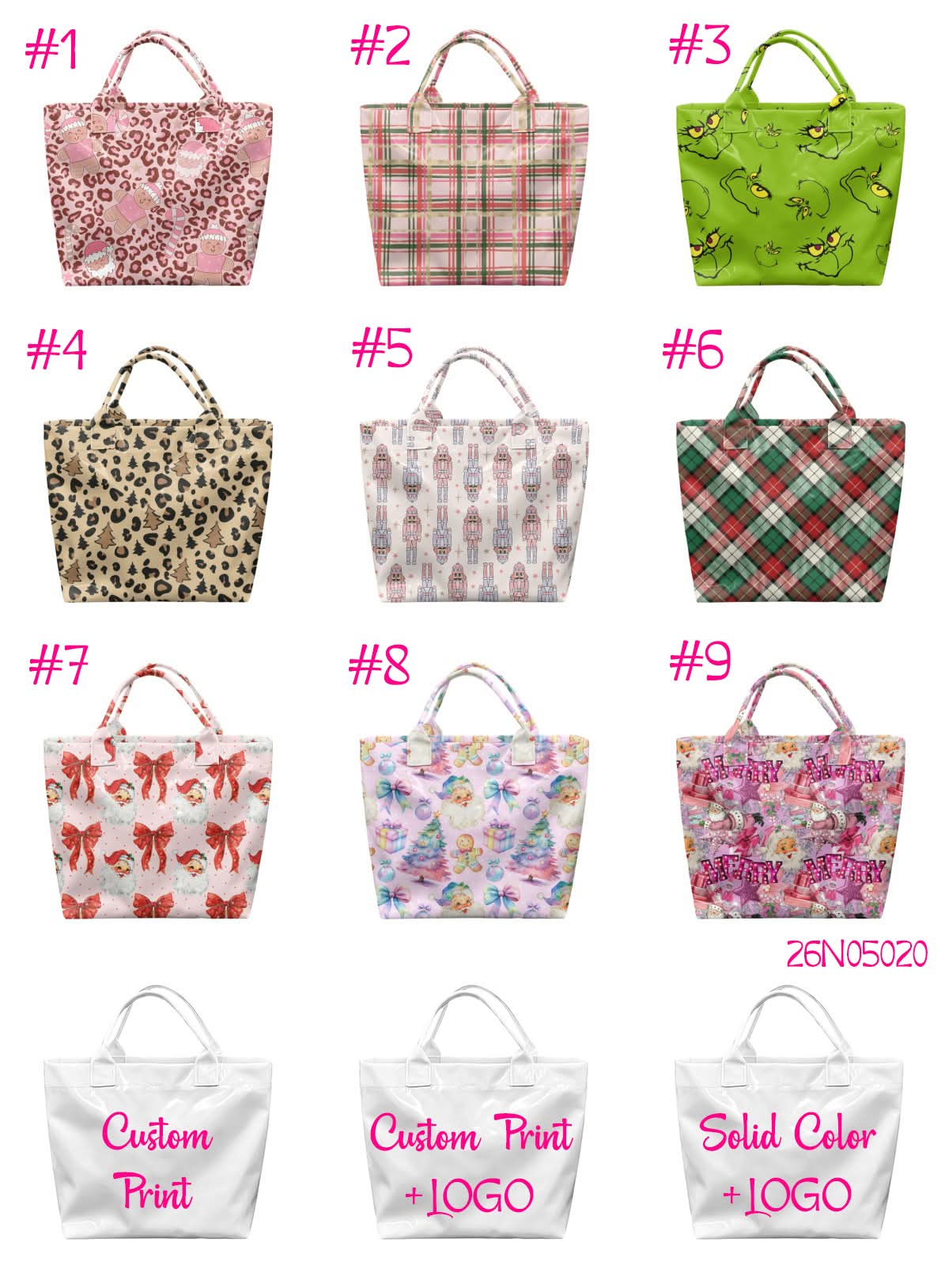 Custom Print PVC Tote Bag