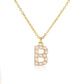 Preorder: Initial Pearl Charm Necklace