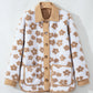 Fall Floral Sherpa Jacket