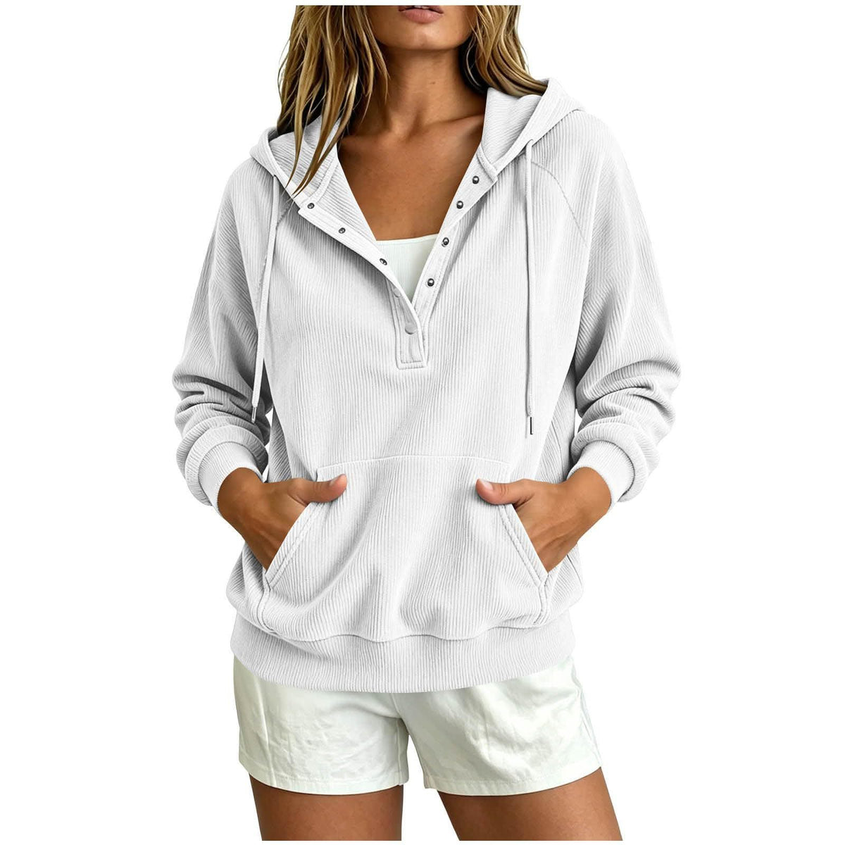 Cozy Corduroy Hoodie Top