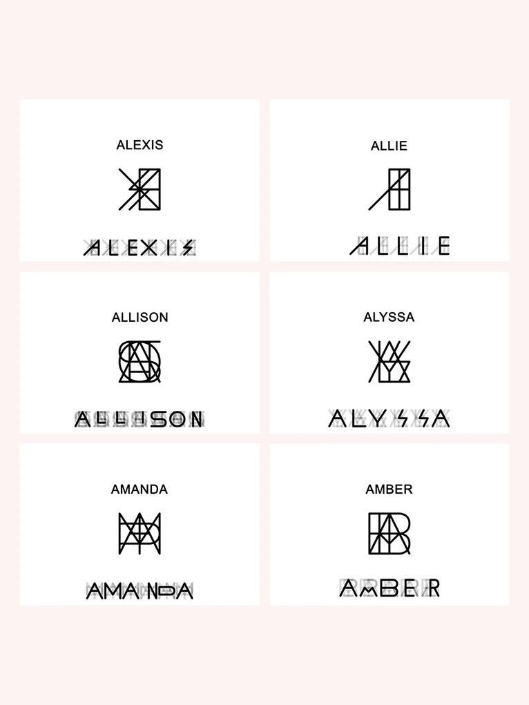 Preorder: Minimalist Name Monogram Necklace