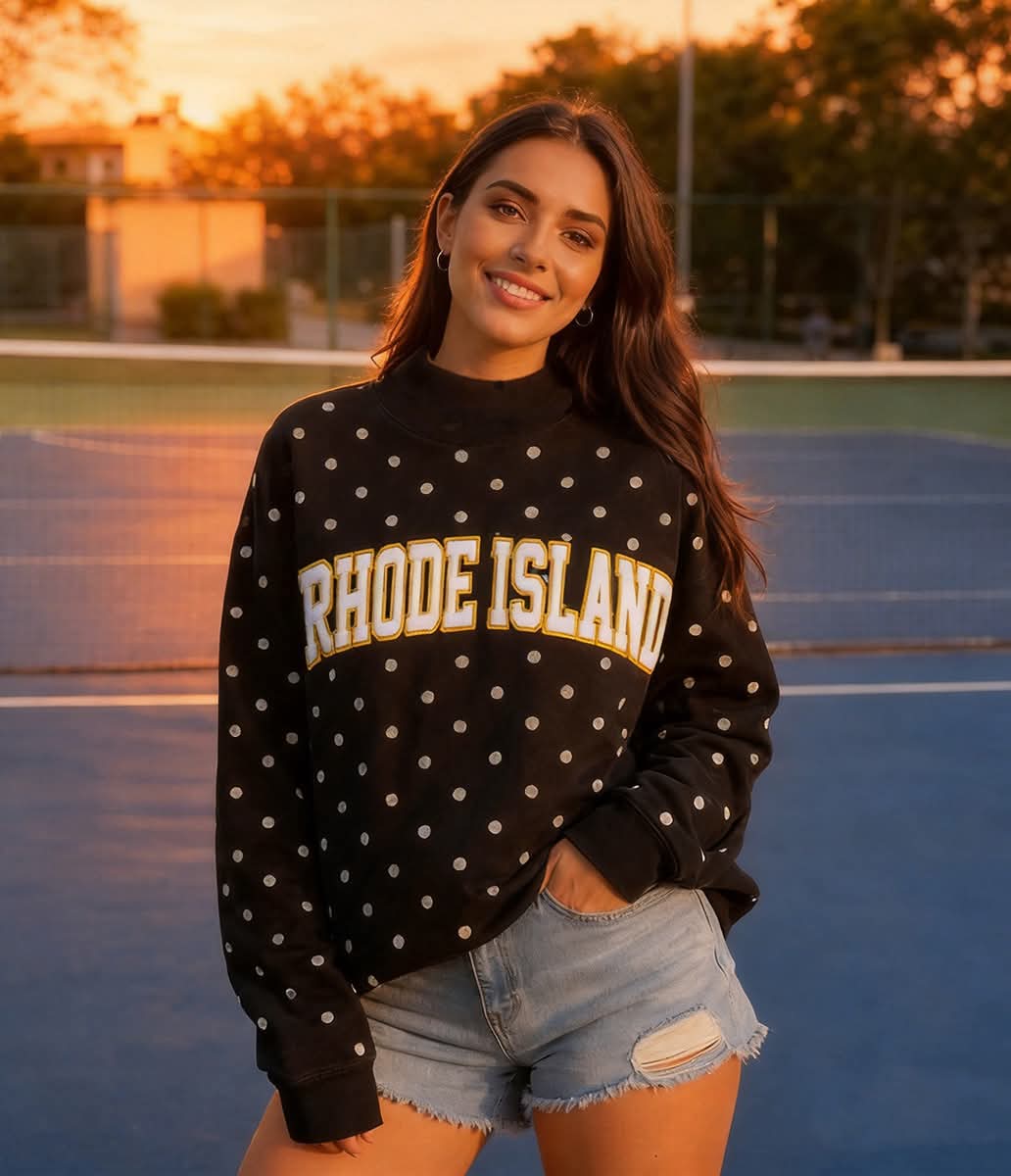 Custom Embroidered Sequin Patch Crewneck