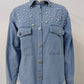 Pearl Perfection Denim Shacket