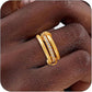 Preorder: Mixed Metal Pavé Link Rings