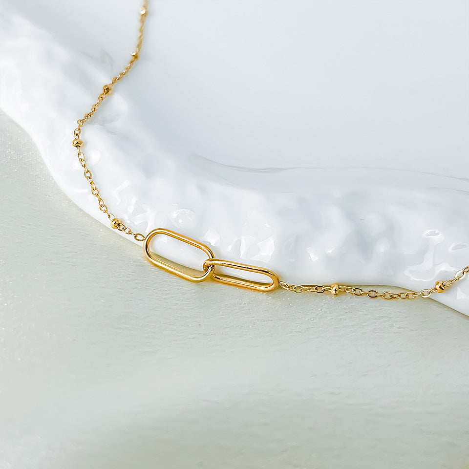 Chain Link Pendant Necklace