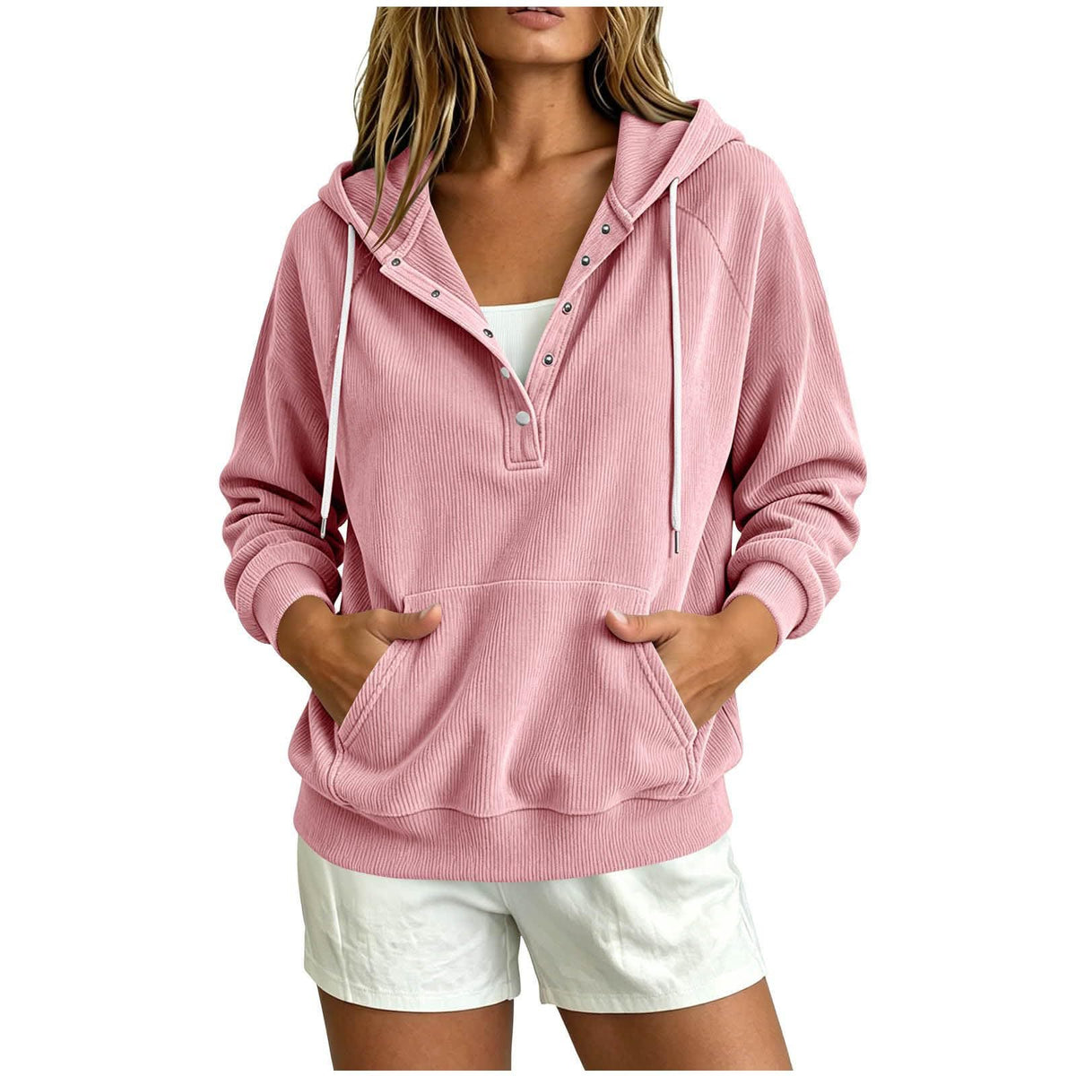 Cozy Corduroy Hoodie Top