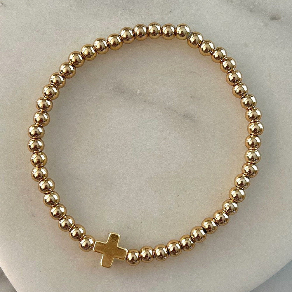 Pearl Cross Bracelet SET