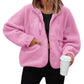 Fleece Button Down Sherpa Jacket