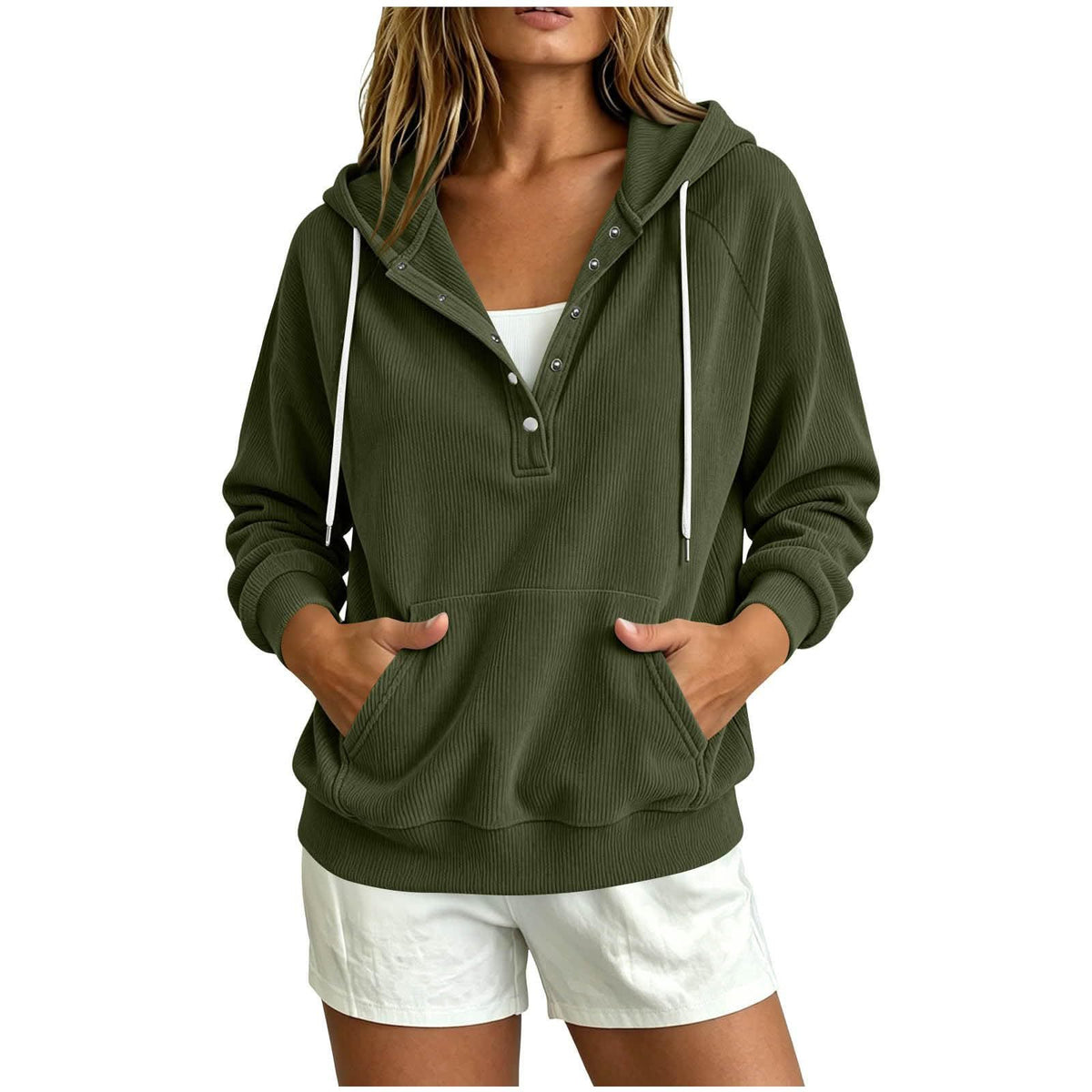 Cozy Corduroy Hoodie Top