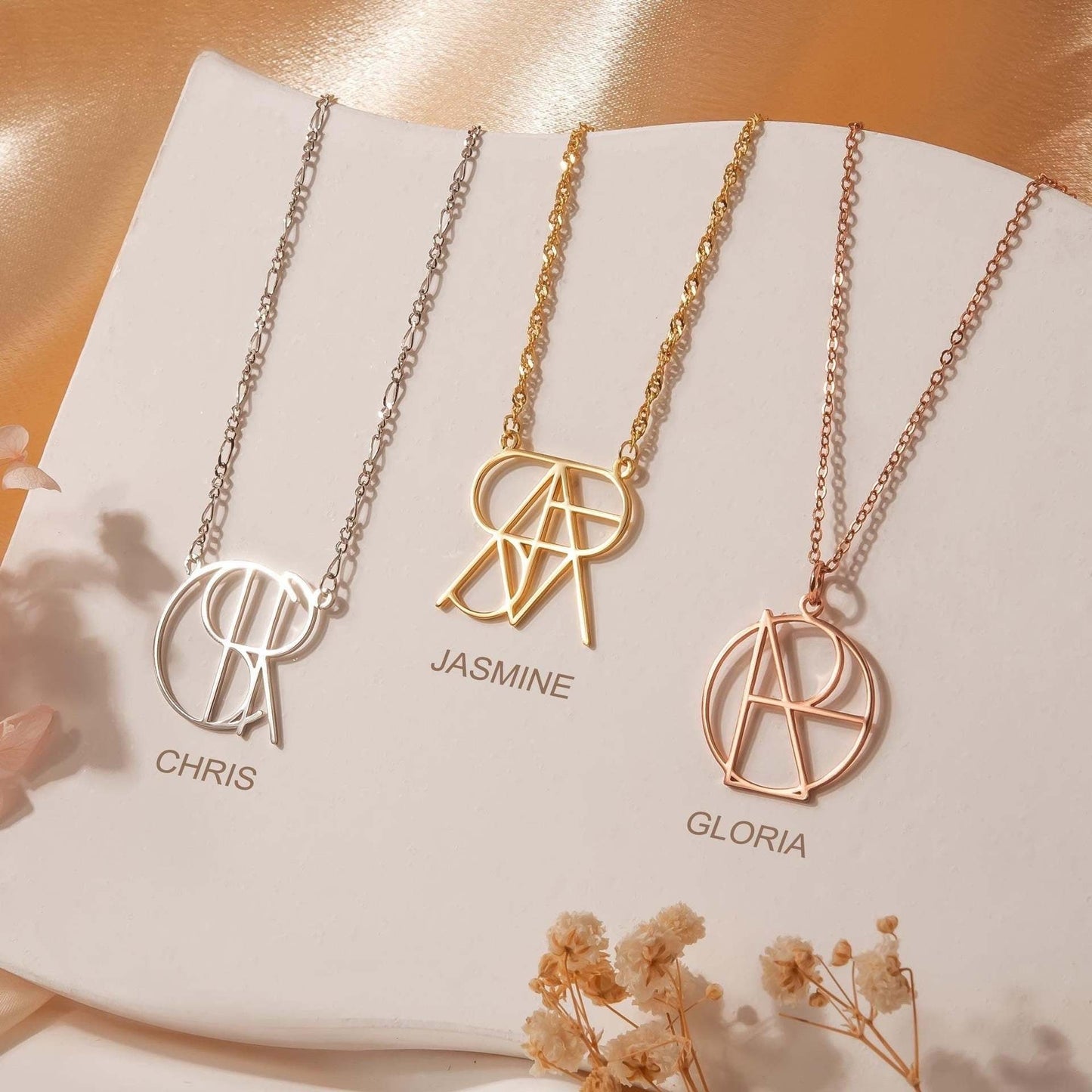 Preorder: Minimalist Name Monogram Necklace