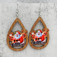 *RTS* Holiday Wood Teardrop Dangles