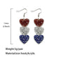 *RTS* Patriotic Stars and Hearts Dangles