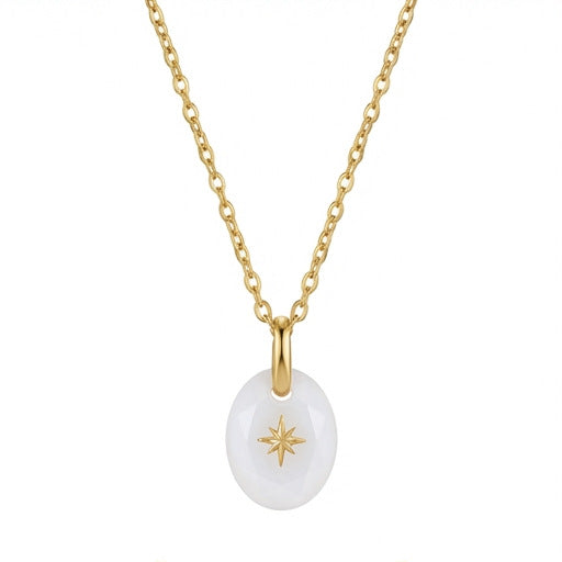 Golden Birthstone Drop Necklace