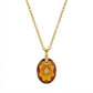 Golden Birthstone Drop Necklace