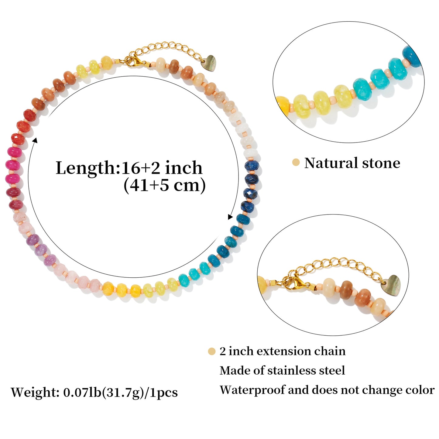 Preorder: Color Pop Beaded Trend Necklace