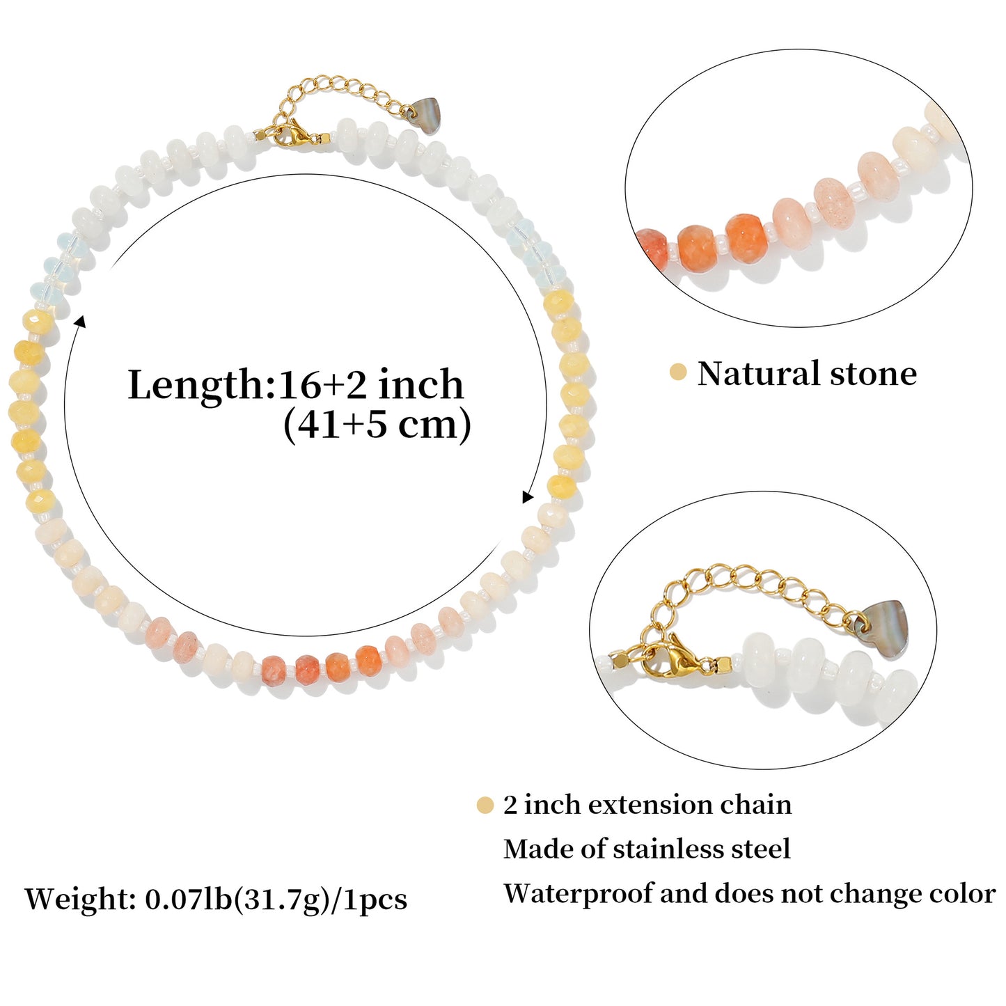 Preorder: Color Pop Beaded Trend Necklace