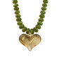 Autumn Heart Beaded Necklace