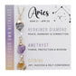 Zodiac Gemstone Charm Necklace