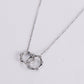 Intertwined Bamboo Circle Necklace