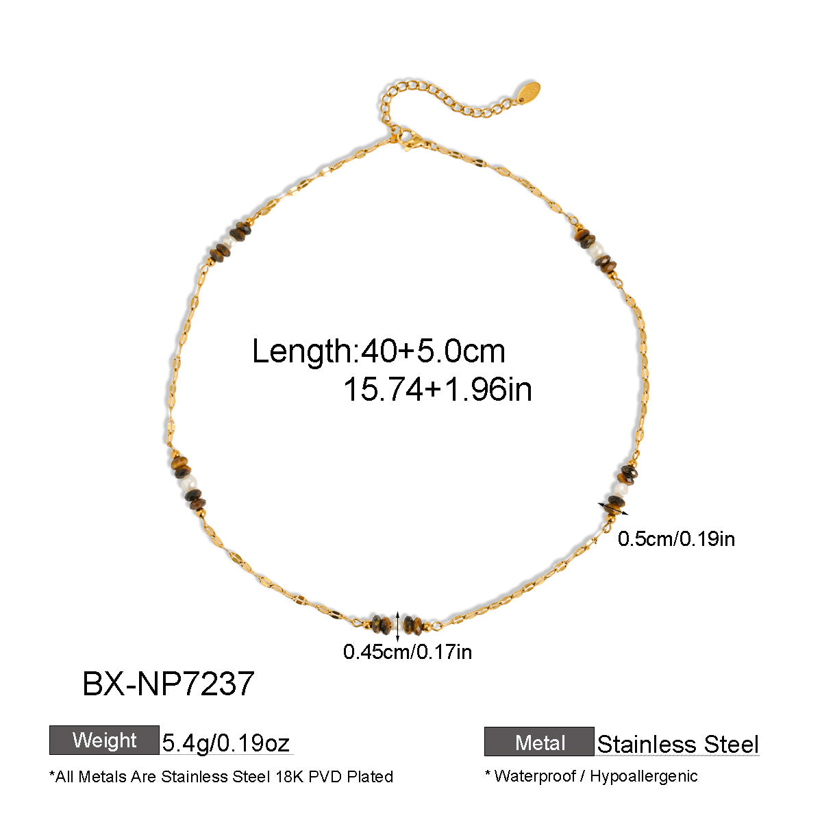Golden Coast Gemstone Necklace