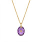 Golden Birthstone Drop Necklace