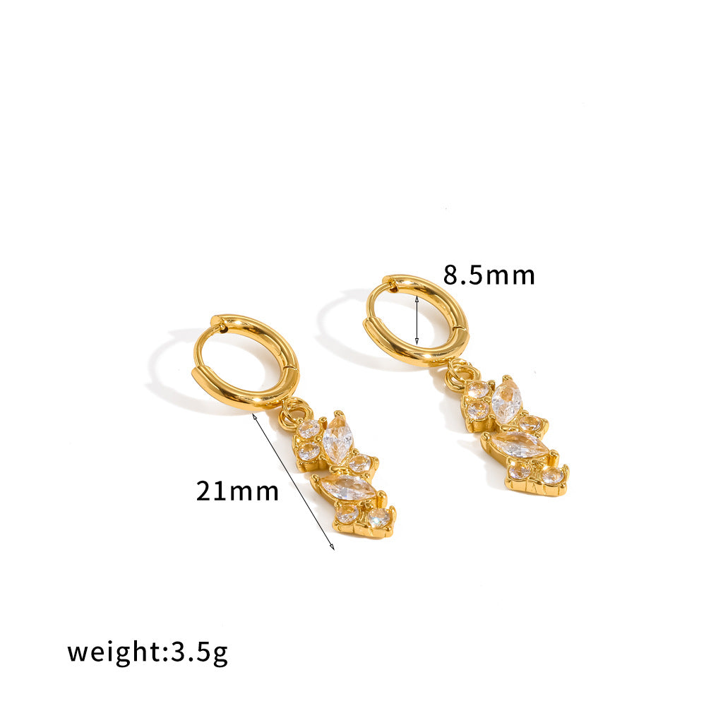 Golden Glow Crystal Earring Collection