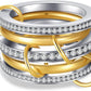 Preorder: Mixed Metal Pavé Link Rings