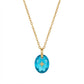 Golden Birthstone Drop Necklace