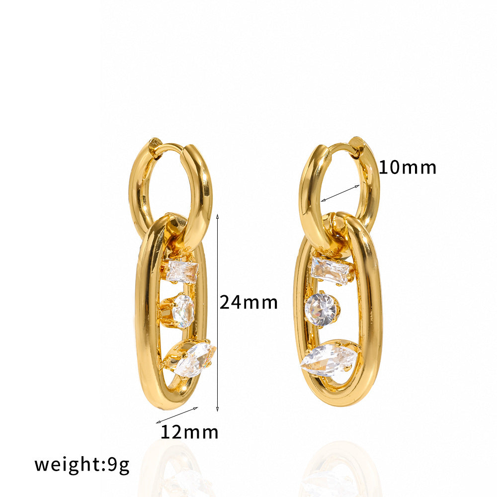 Golden Glow Crystal Earring Collection