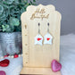 *RTS* Heart Envelope Clay Earrings