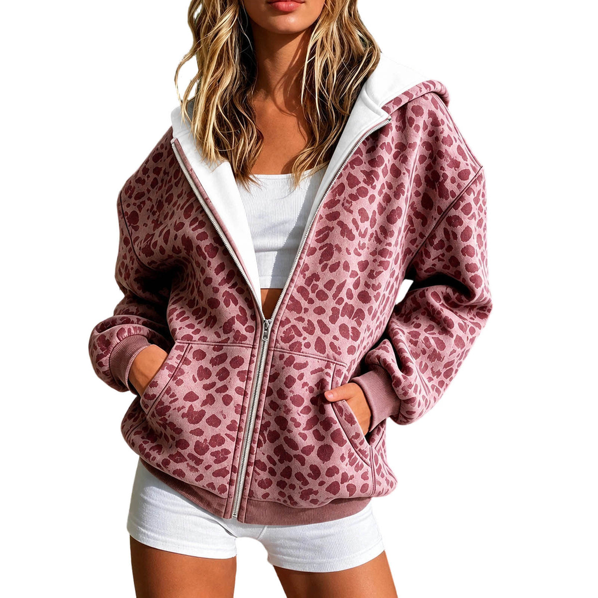 Wild Side Cozy Zip Up Hoodie