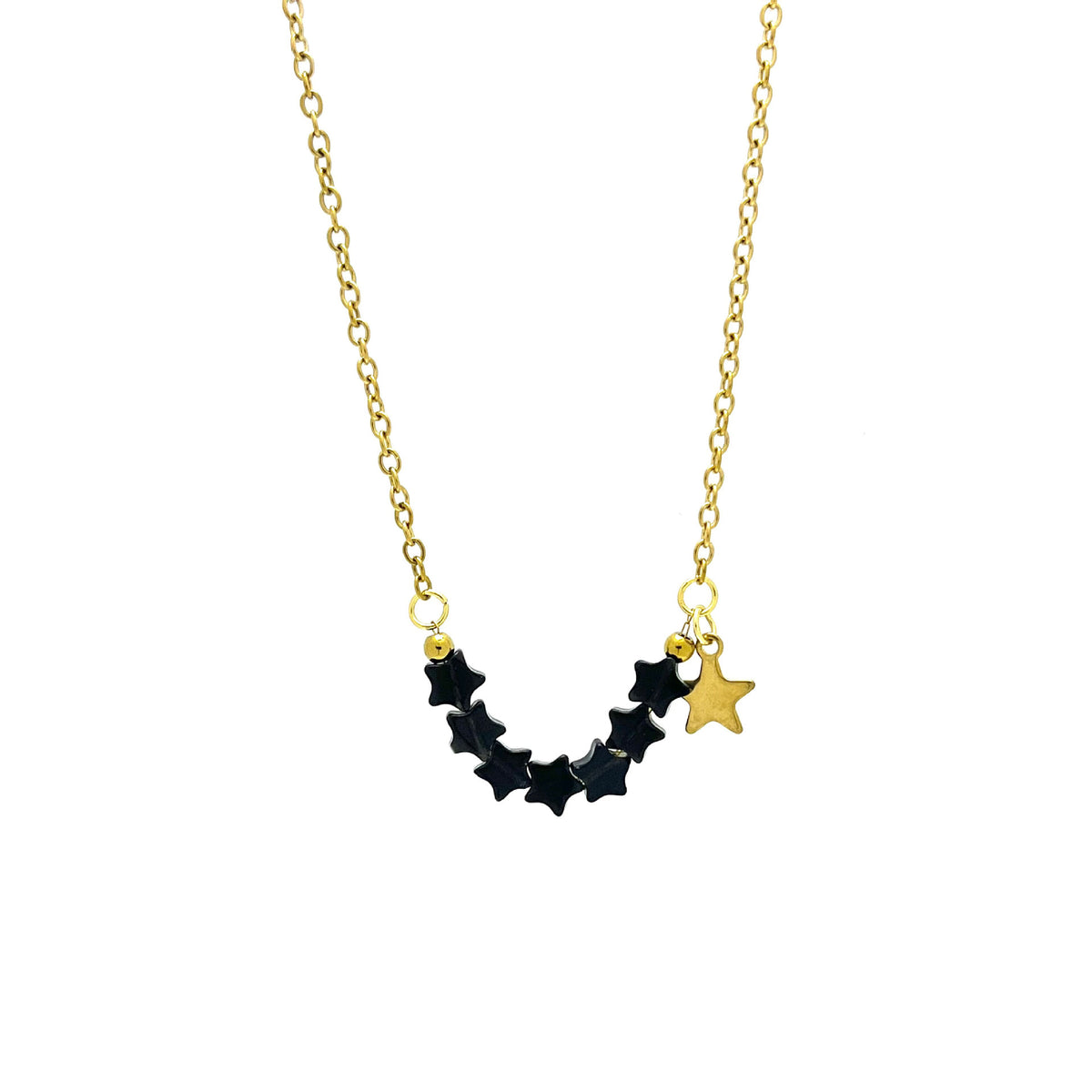 Starry Skies Natural Stone Charm Necklace