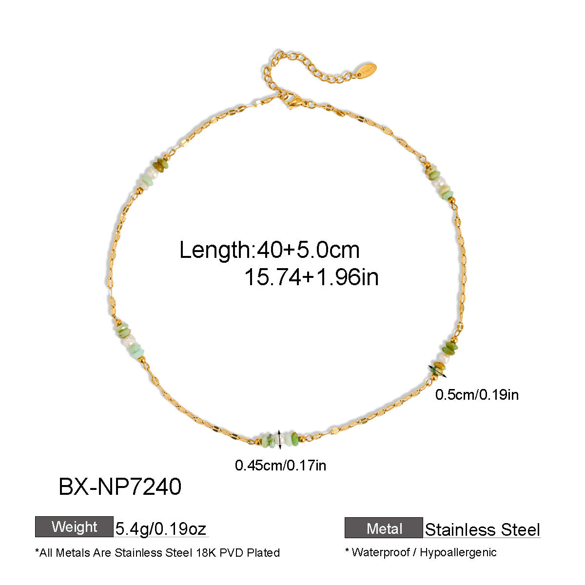 Golden Coast Gemstone Necklace