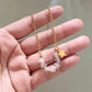 Starry Skies Natural Stone Charm Necklace