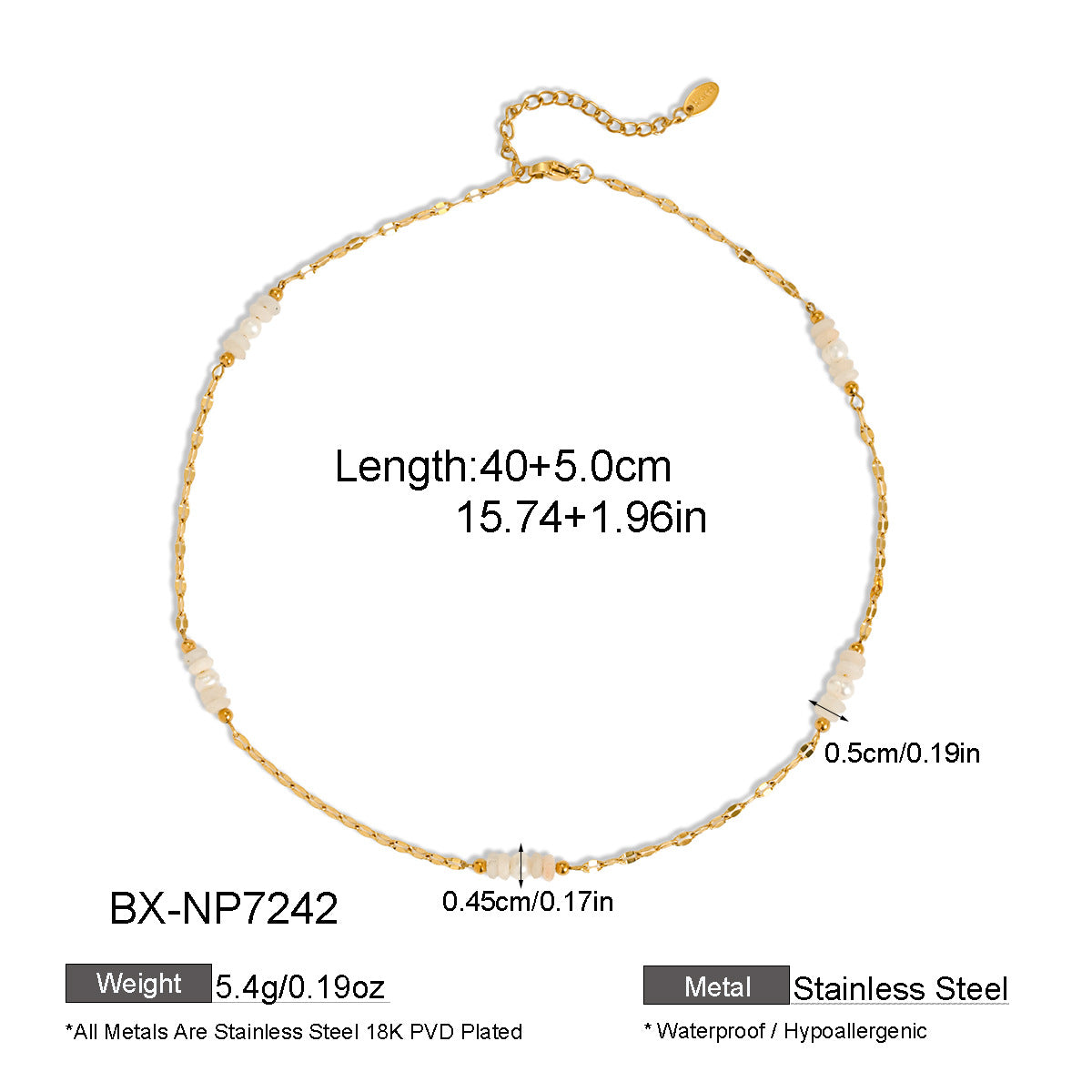 Golden Coast Gemstone Necklace